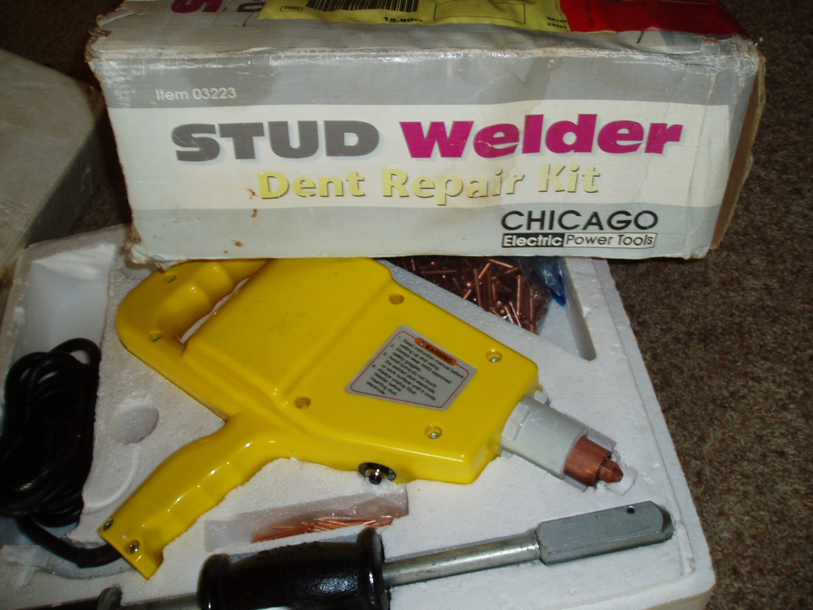 New (Other) STUD WELDER AUTO BODY DENT REPAIR KIT Chicago Tools