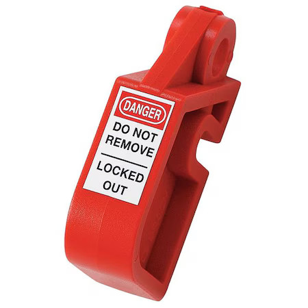 Brady 873367 Circuit Breaker Lockout, Red, Nylon Plastic With Zp Metal Slotted