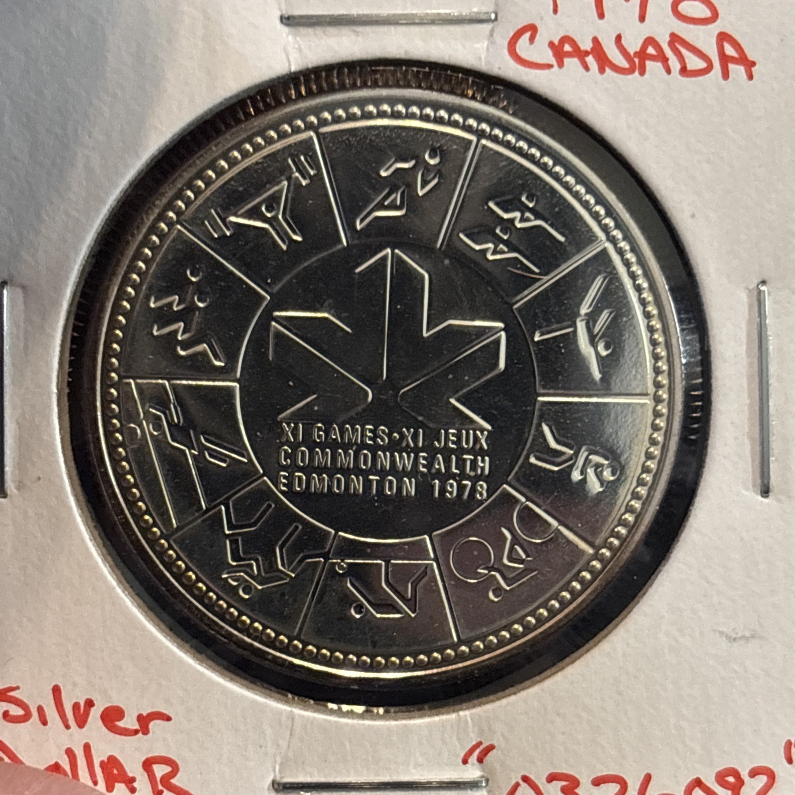 1978 Canada Silver Dollar Edmonton Games Proof “0326092” Canadian $1