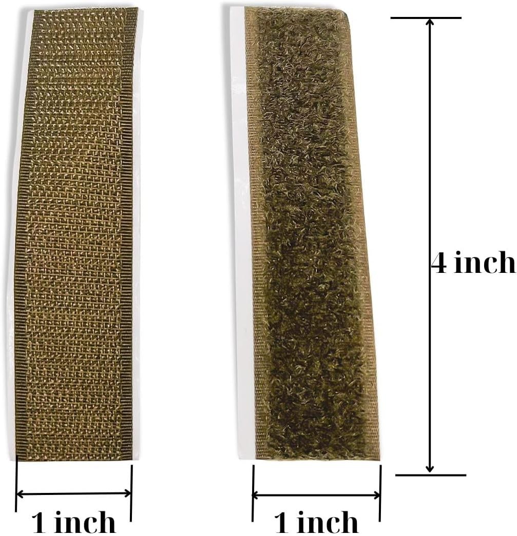 Hook and Loop Strips Adhesive 1 inch Width 4 inch Length 15 Sets