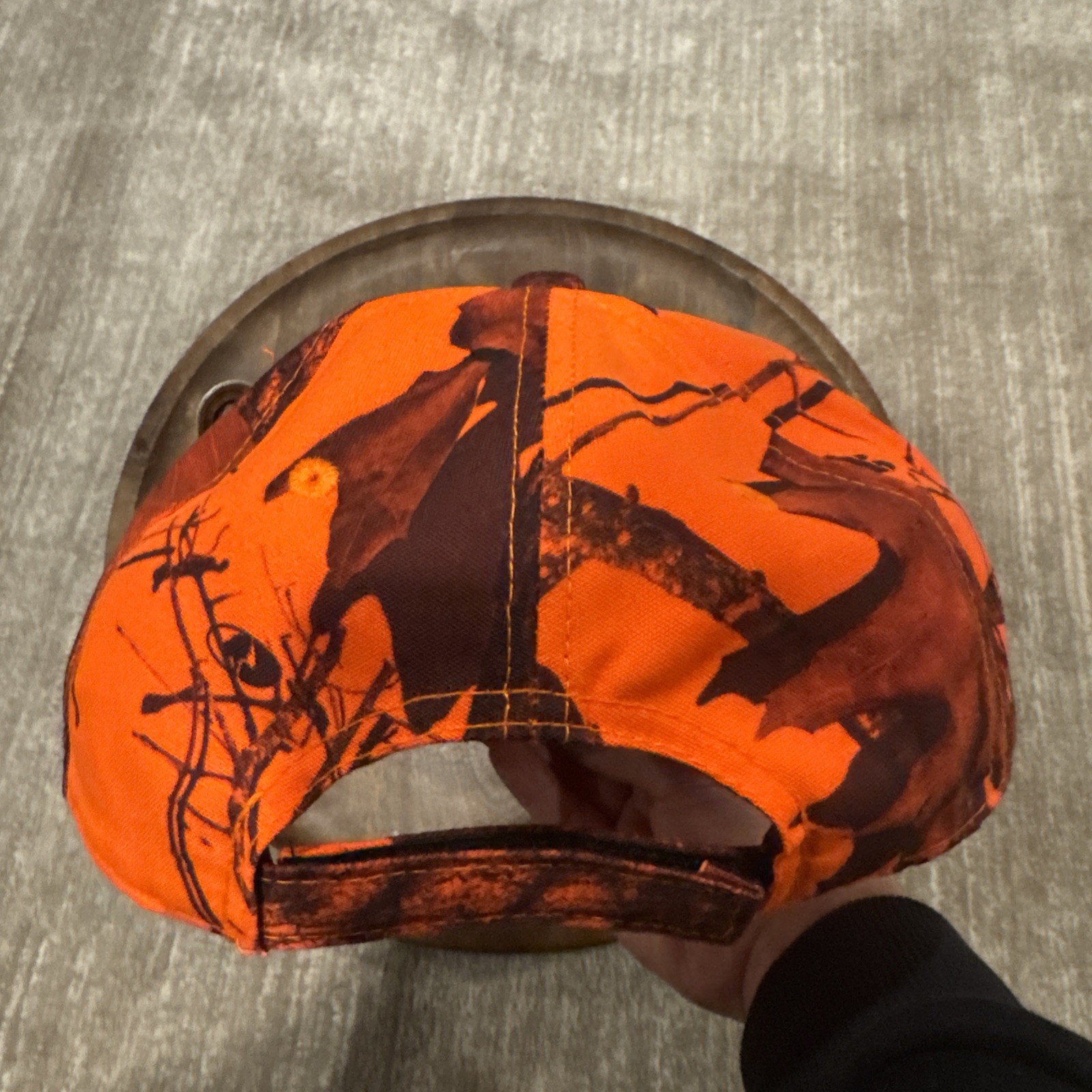 Mossy Oak Blaze Orange Men’s Adjustable Baseball Hat