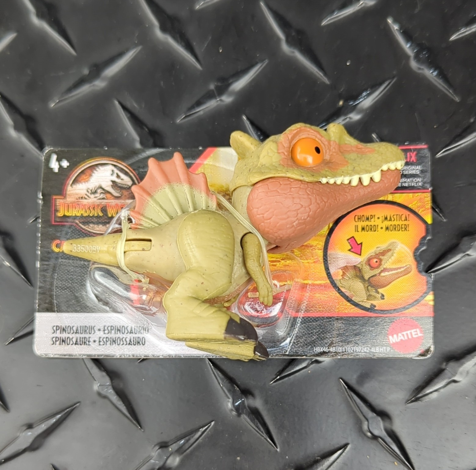 Mattel Jurassic World Spinosaurus Chomp Action Figure 4+ HBX46 (2020)