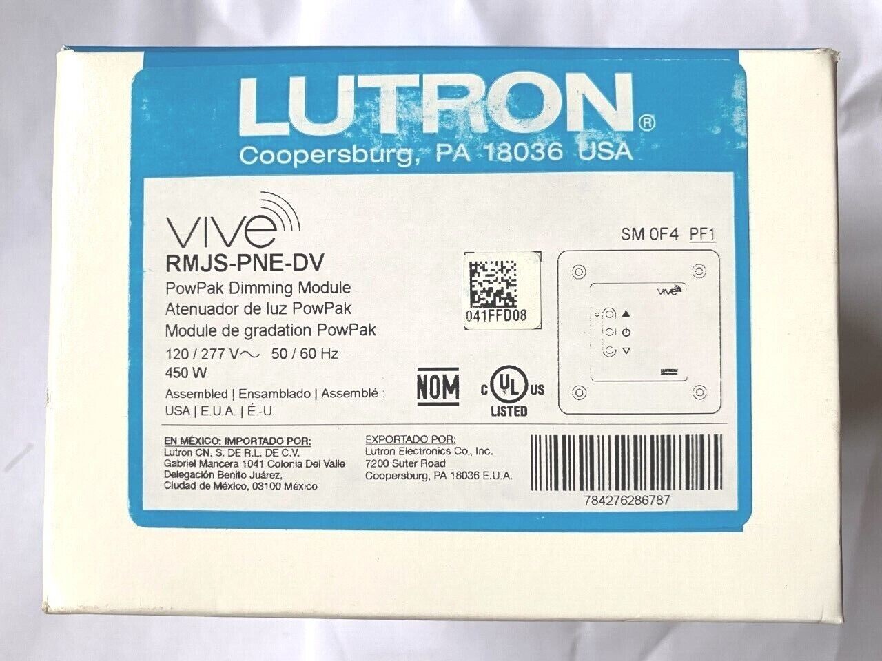 Lutron RMJS-PNE-DV Vive PowPak Phase Select Dimming NEW IN BOX SHIPS SAME DAY