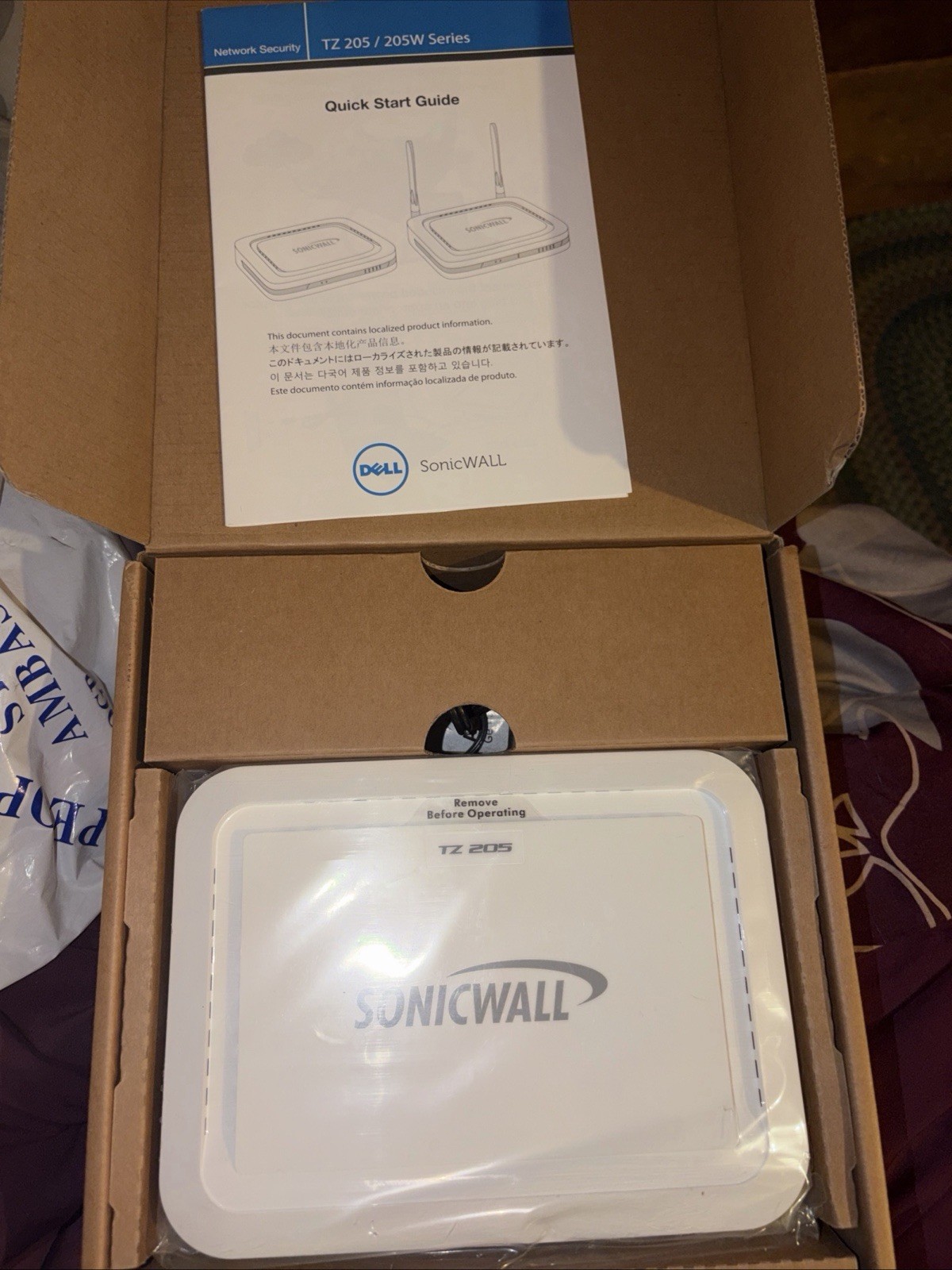 Dell SonicWall TZ205 Firewall Router Network Security Appliance APL22-09D