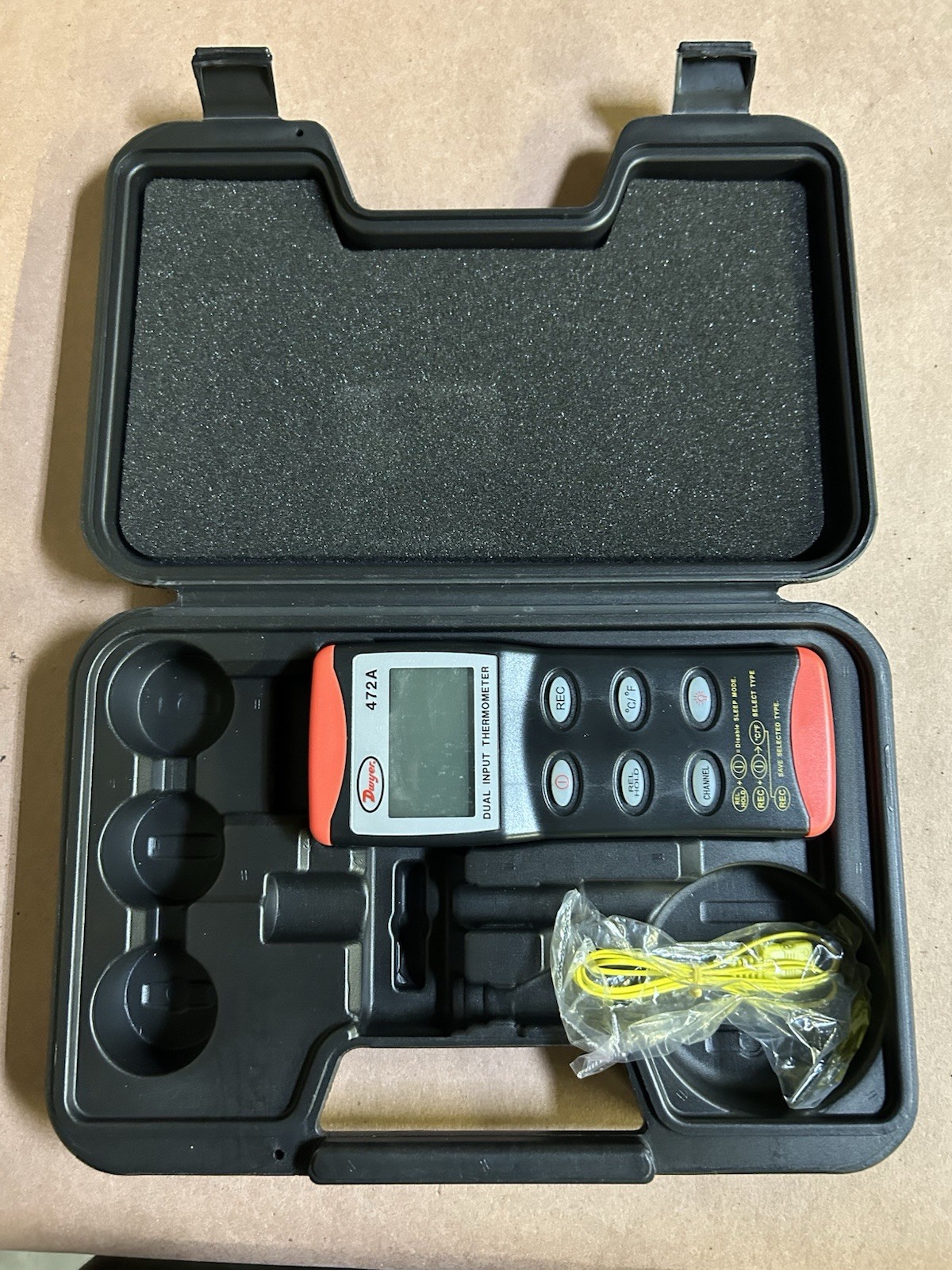 Dwyer 472A Dual Input Thermocouple Thermometer.