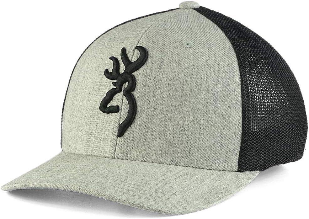 Browning Cap Colstrip Heather L/XL Flex Fit Browning Logo - 308702494