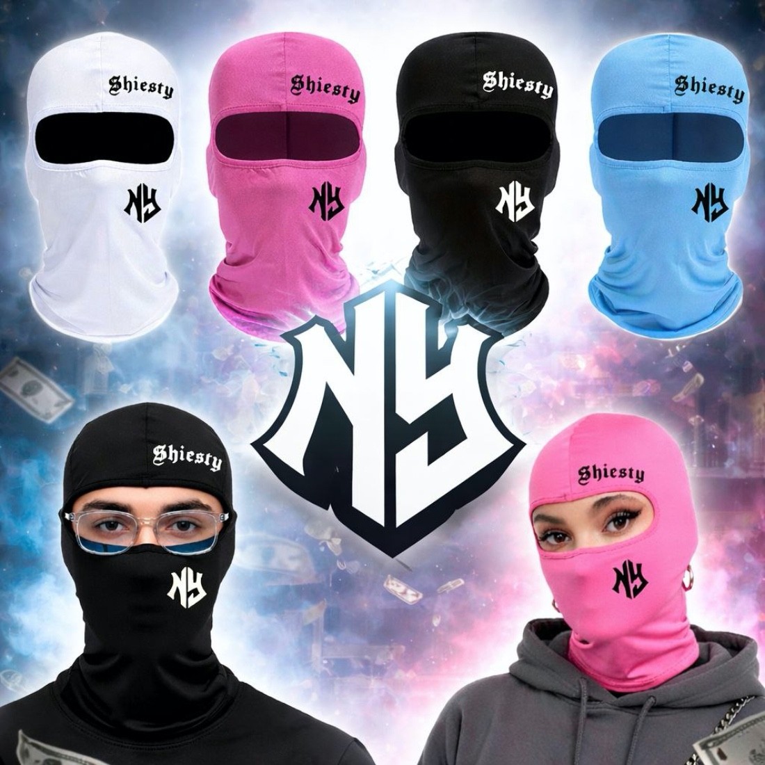 NY Shiesty Balaclava Ski Bike Mask–Unisex Face Cover Street Style Windproof