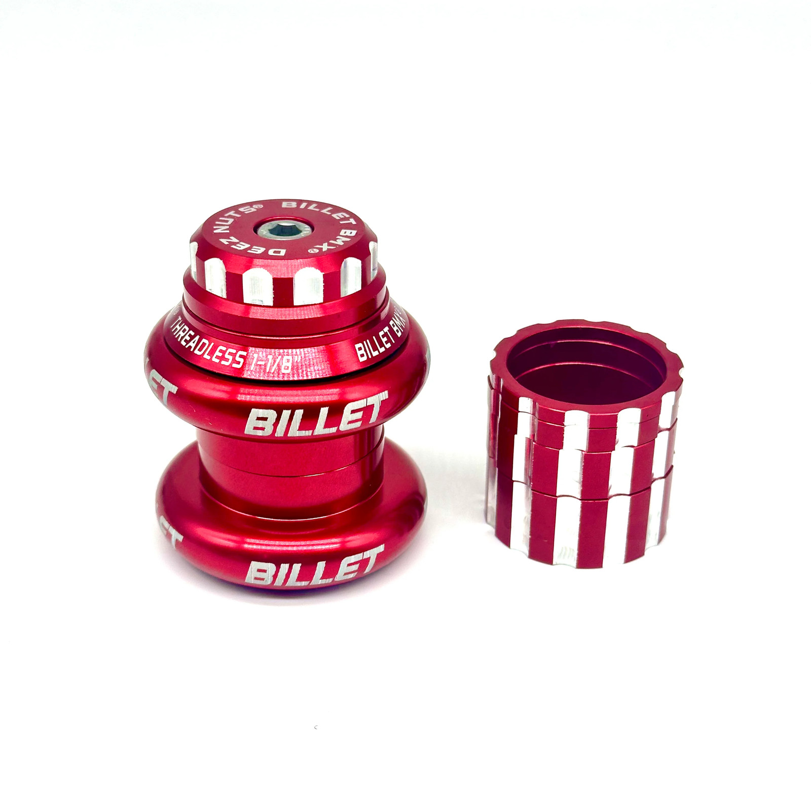 BILLET BMX DEEZ NUTS 12 POINT THREADLESS HEADSET KIT 1-1/8