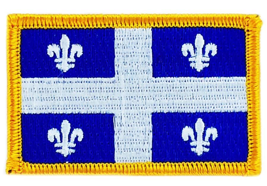 Patch Embroidered Patch Flag Quebec Flag Thermoadhesive Canada
