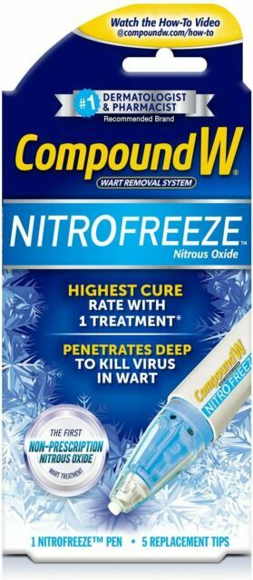 Compound W ME00003 NitroFreeze Wart Removal Pen with Replaceable Tips EXP 2027+