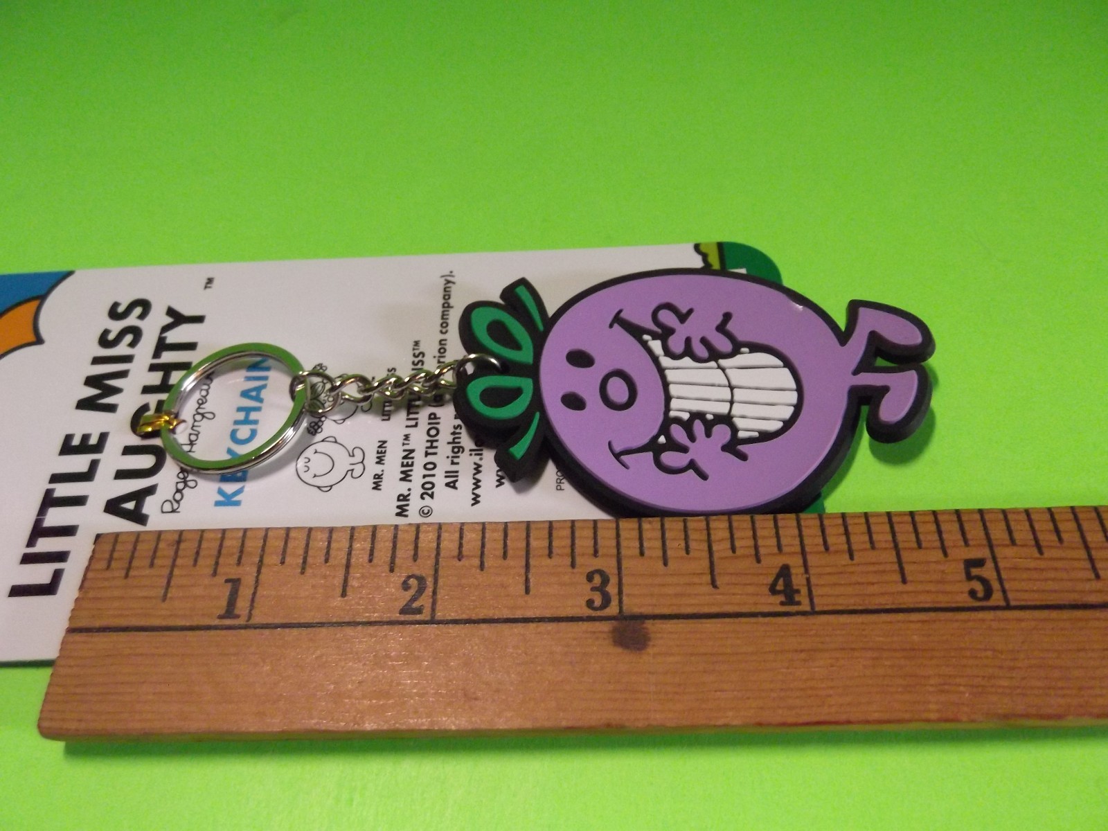 Little Miss Naughty One Sided Rubber Key Chain 2.75"in"in Tall 3E Trading, LLC