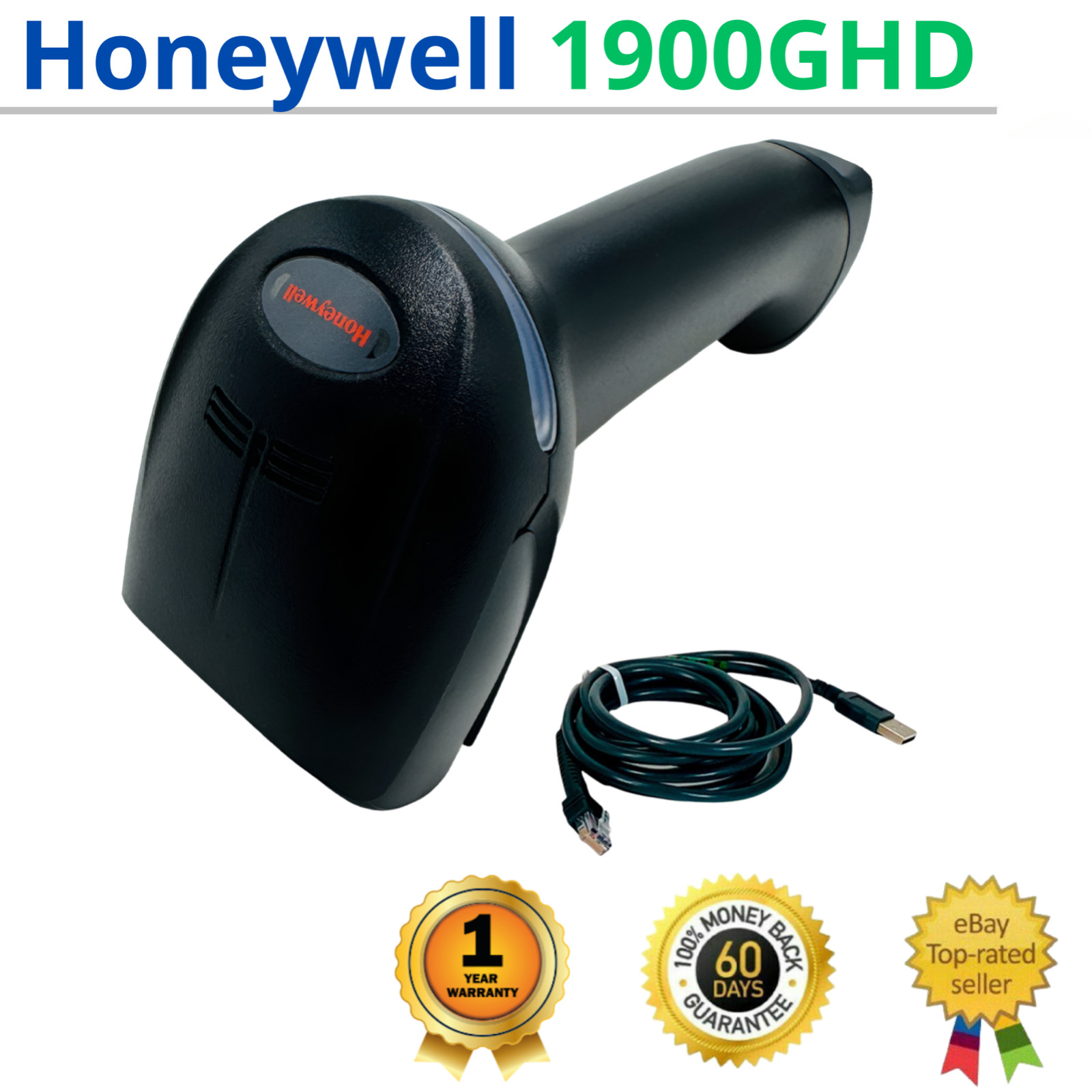 Honeywell Xenon 1900 Barcode Scanner 1900GHD-2 w/USB Cable - 1 YEAR WARRANTY!⚡️