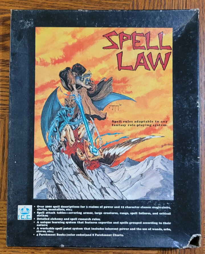 Spell Law: Spell Rules adaptable to any fantasy role-playing system 1981 I.C.E.