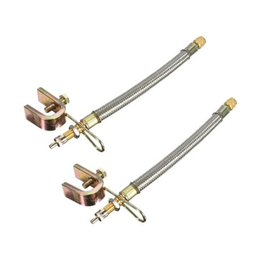 Valve Stem Extension, 7" Flexible Stainless Steel Braided Tire Extender 2 PCS