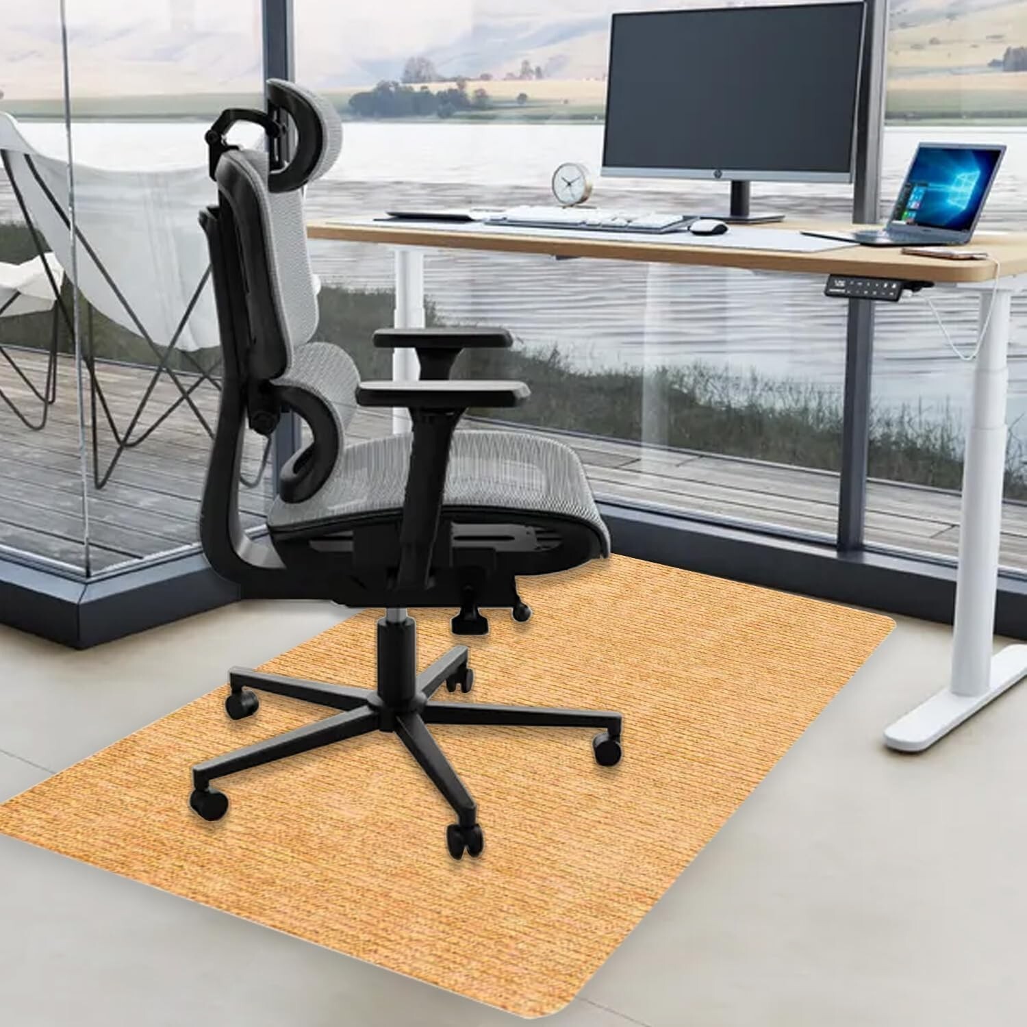 Office Chair Mat for Hardwood Floor, 55" × 35" Office Gaming Computer Desk Chair