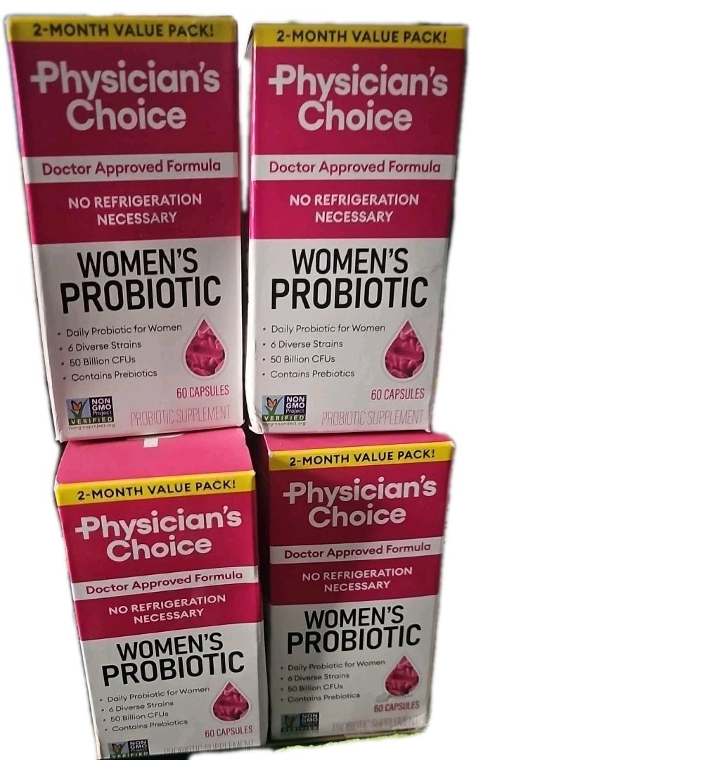 4-pkPhysician's Choice Probiotics - PH Balance, Digestive, 240Count EXP. 10/9/26