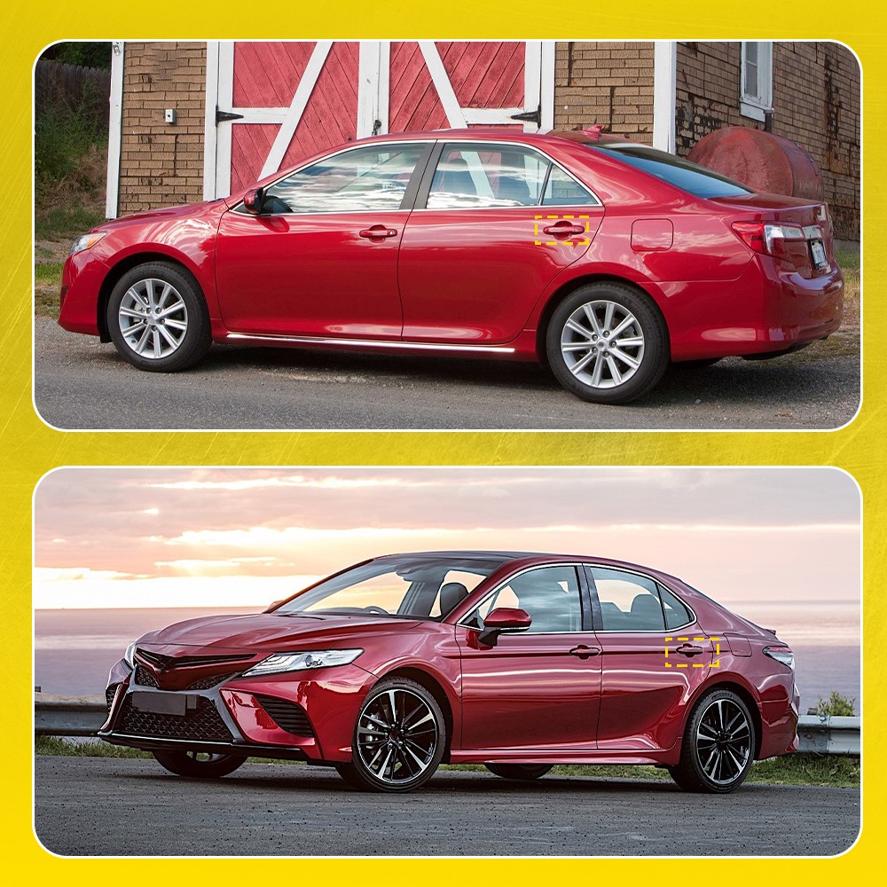 Outside Door Handle For 2012-2017 Toyota Camry Rear Left Driver Right Side Red