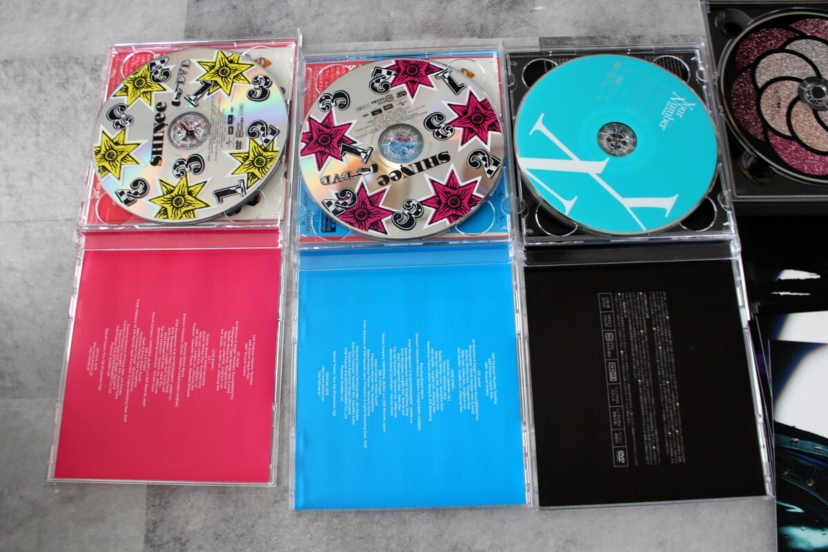 SET x17 SHINee Japan Korea CD 321 Dazzling girl Your number Kimi NO PHOTOCARD