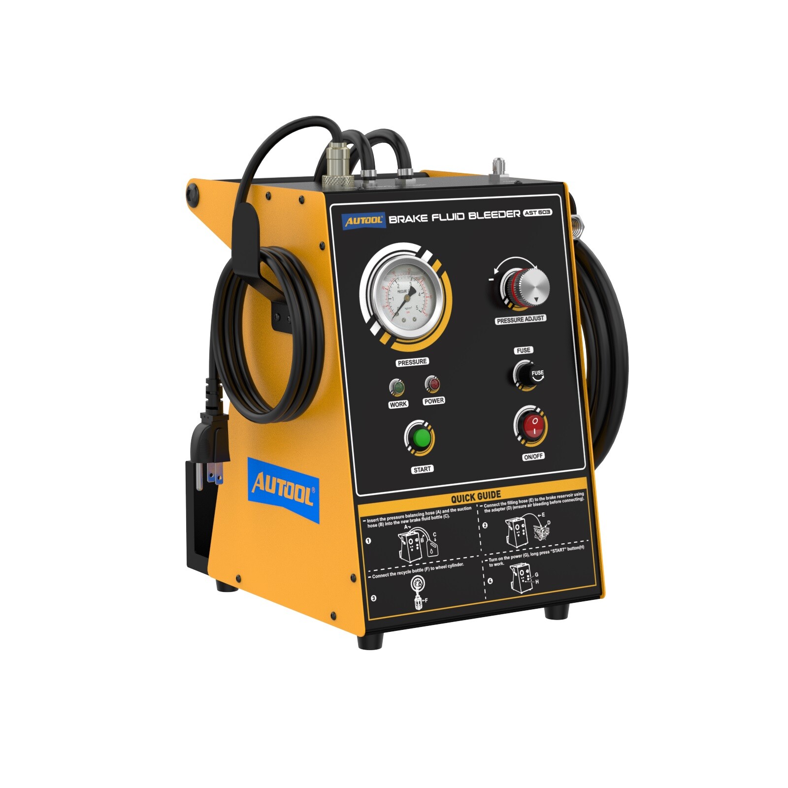 AUTOOL® AST603 Electric Brake Fluid Bleeder Brake Fluid Oil Exchanger Machine