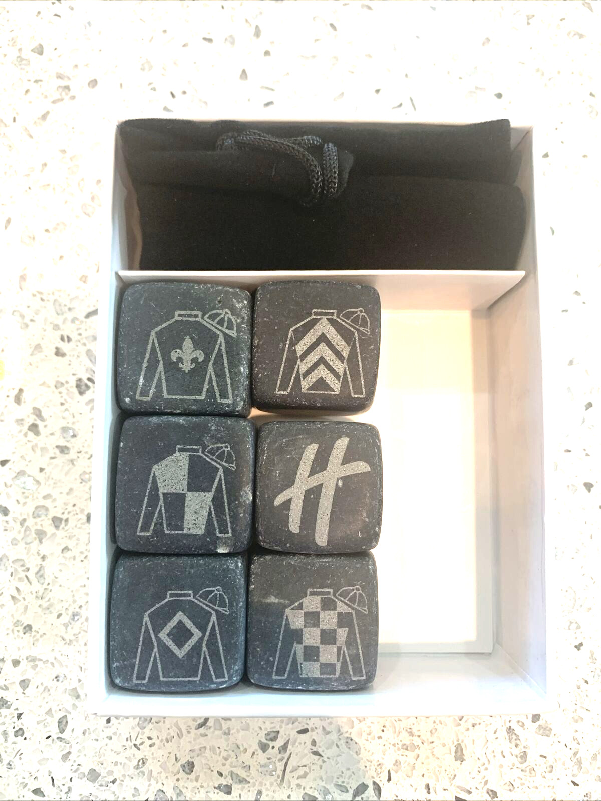 Custom Engraved Whiskey Stones Kentucky Derby