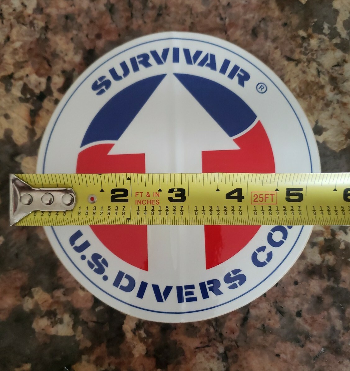 Survivair US Divers Sticker Vintage