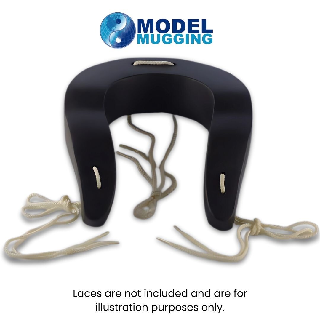 3 Inch Neck Collar / White Neck Roll with Tie Down Option by Model Mugging