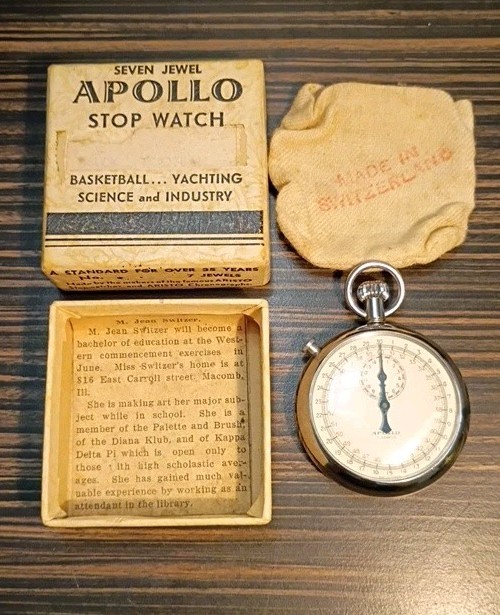Aristo Apollo Stop Watch 7 Jewels PARTS
