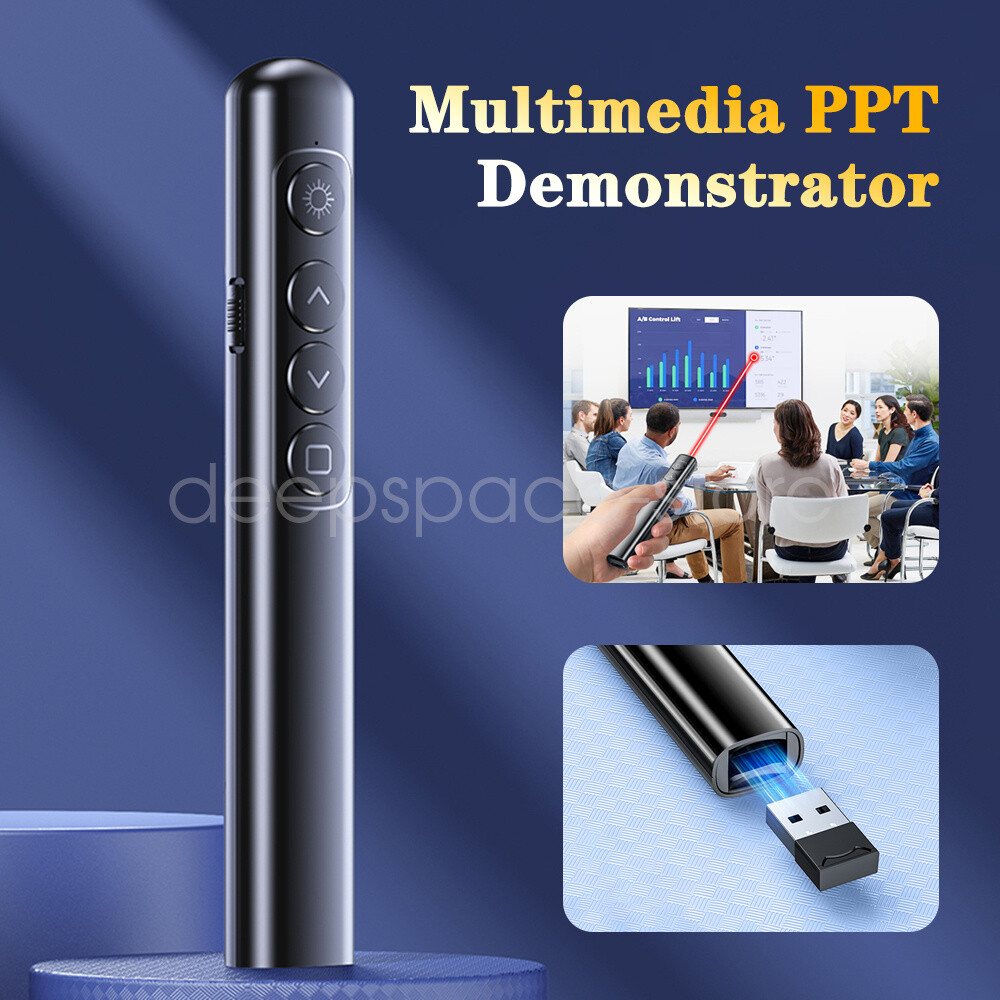 Wireless Presenter Powerpoint Presentation Clicker Remote Control Laser Pointer