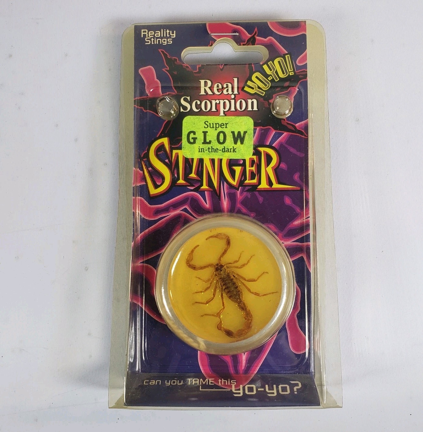 YOYO STINGER REAL SCORPION NOS YO-YO VINTAGE 1998 SMALL MIND PRESS TOY neocurio