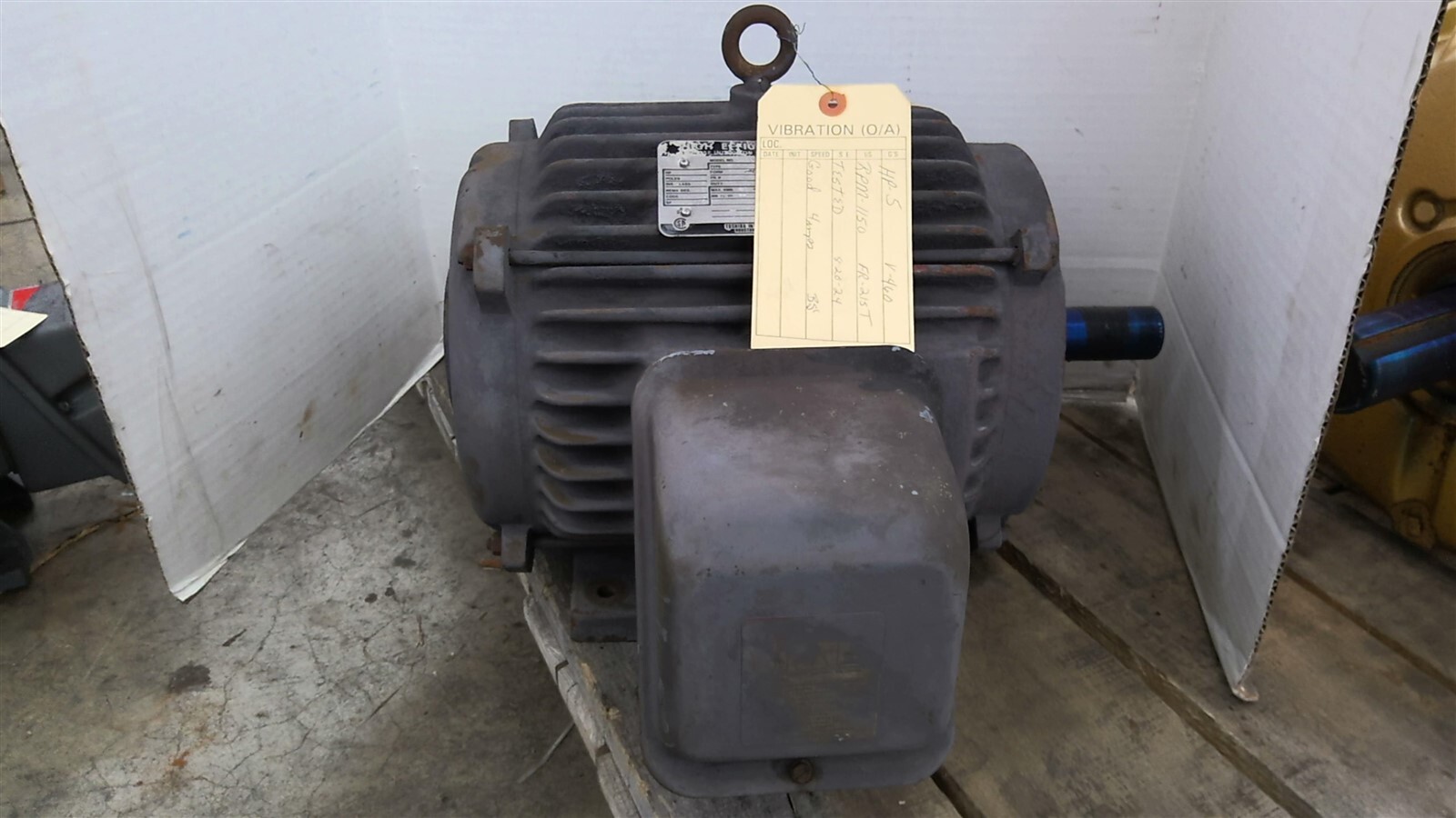 Toshiba S400892F6005 5Hp AC Motor 1200Rpm 6P 215T 460V TEAO 60Hz