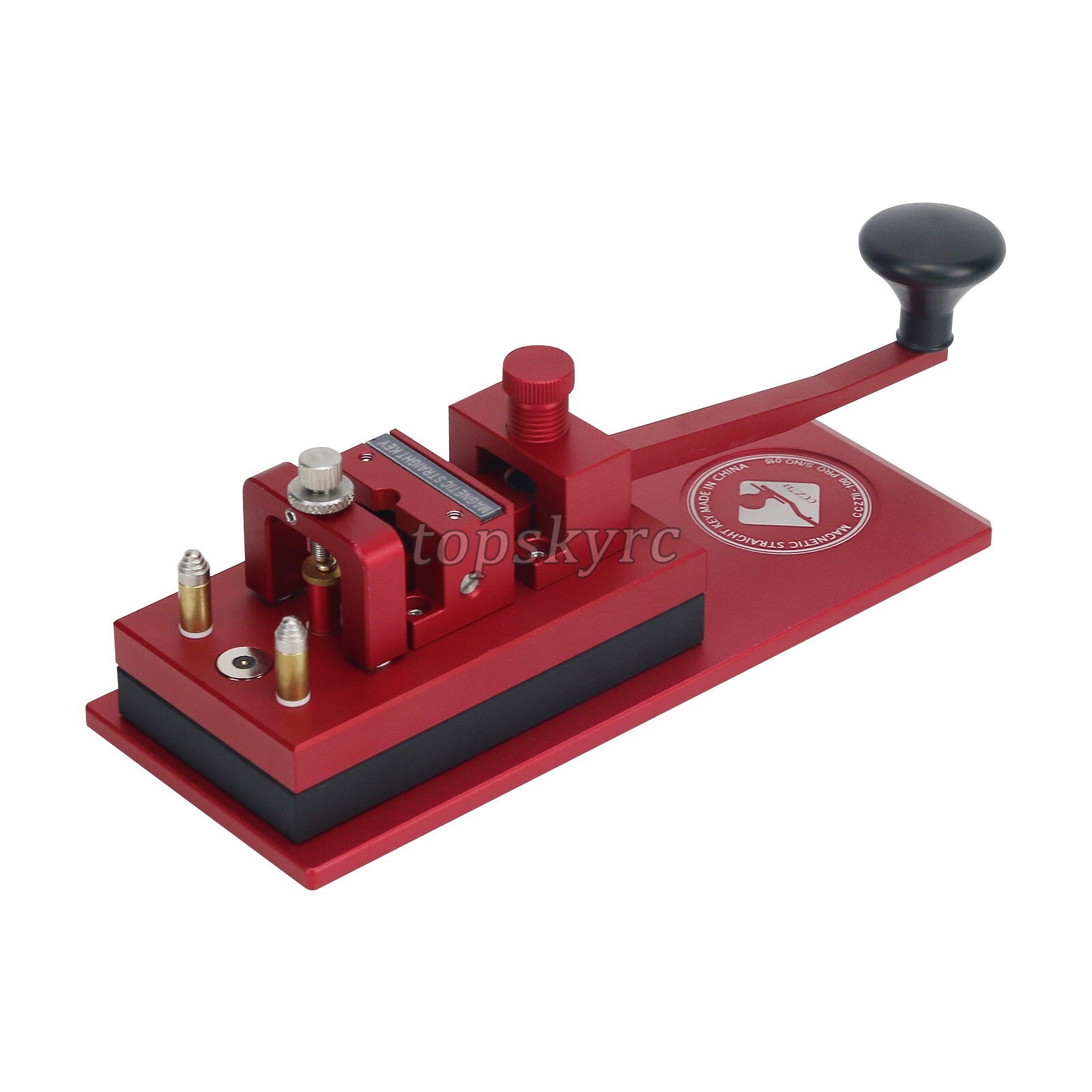 Morse Code Shortwave Radio CW Magnetic Force Telegram Key with Long Armand