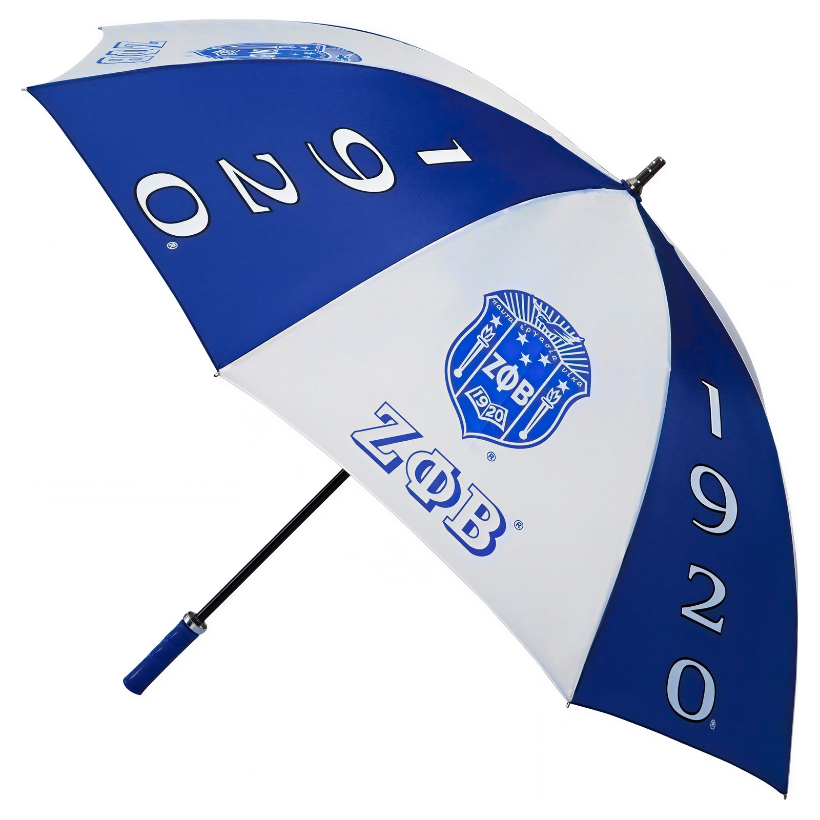 Zeta Phi/&Phi; Beta Jumbo Umbrella [Blue/White - 60"]