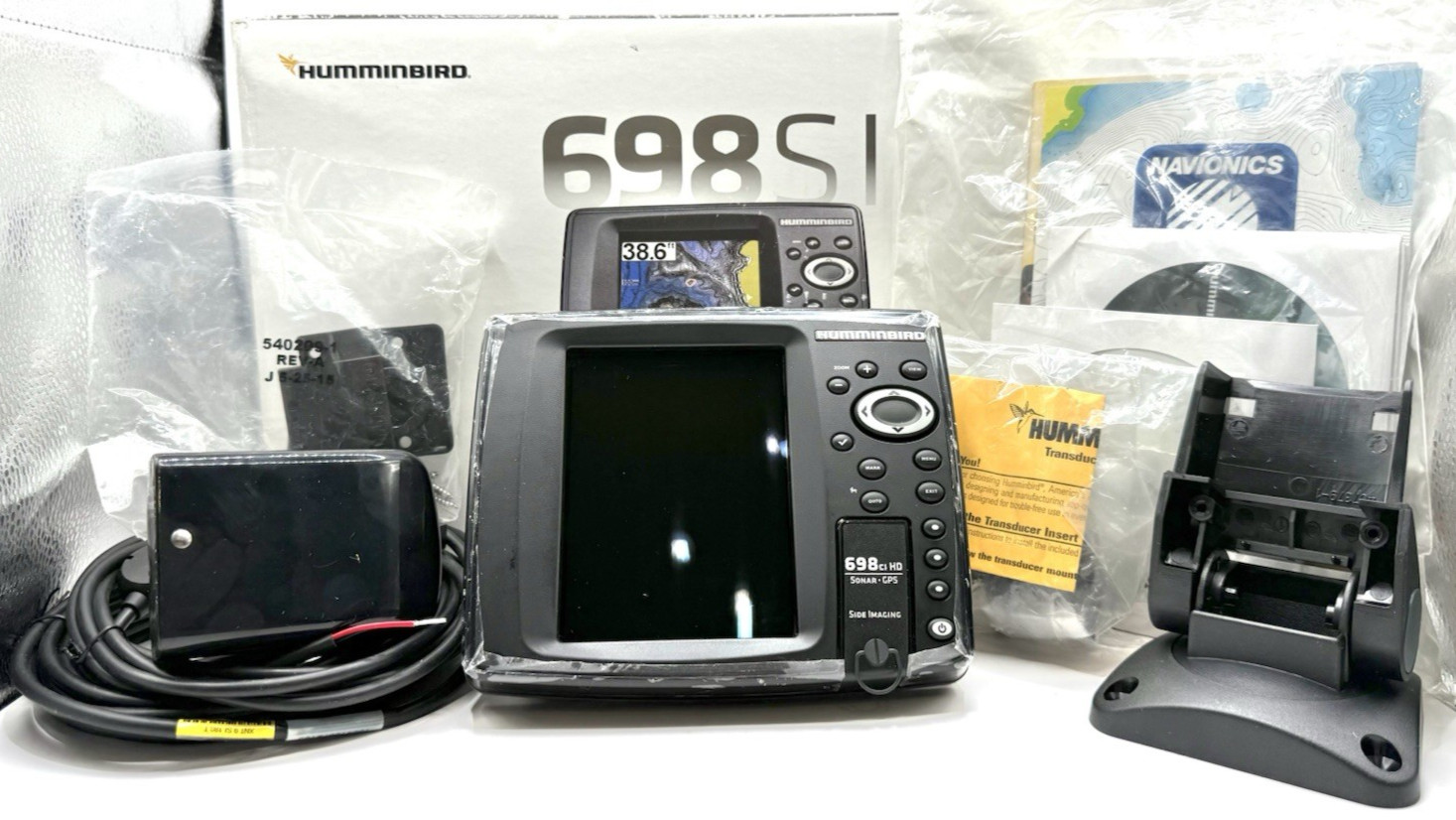 Humminbird 698ci Fish Finder Transducer  HD SI Combo Side Imaging Sonar GPS
