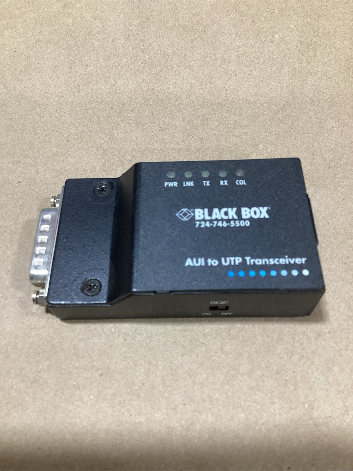 Black Box LE1602A Mini Transceiver AUI to UTP