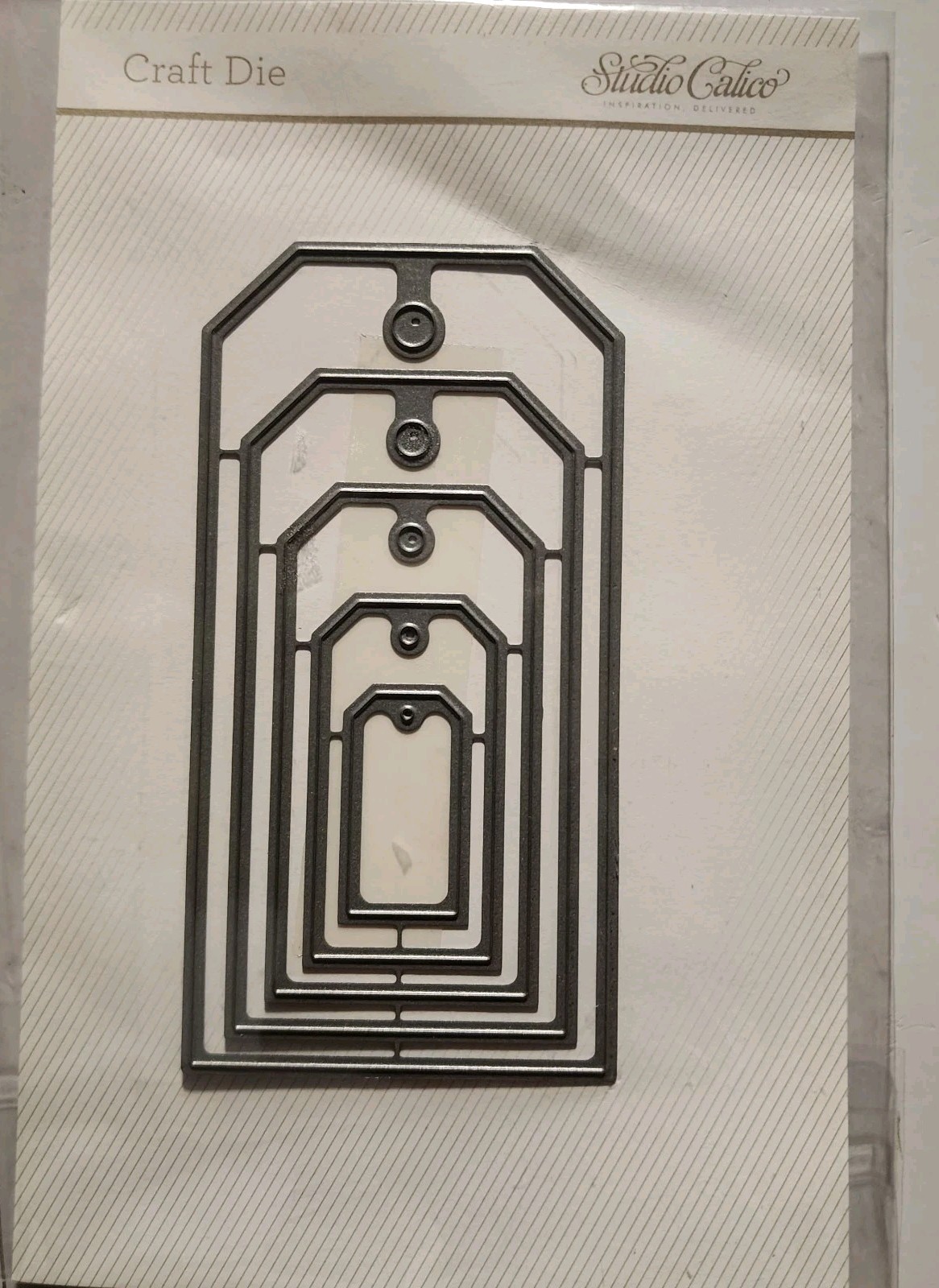 Studio Calico Cutting Die set- Journal Tags -5 sizes