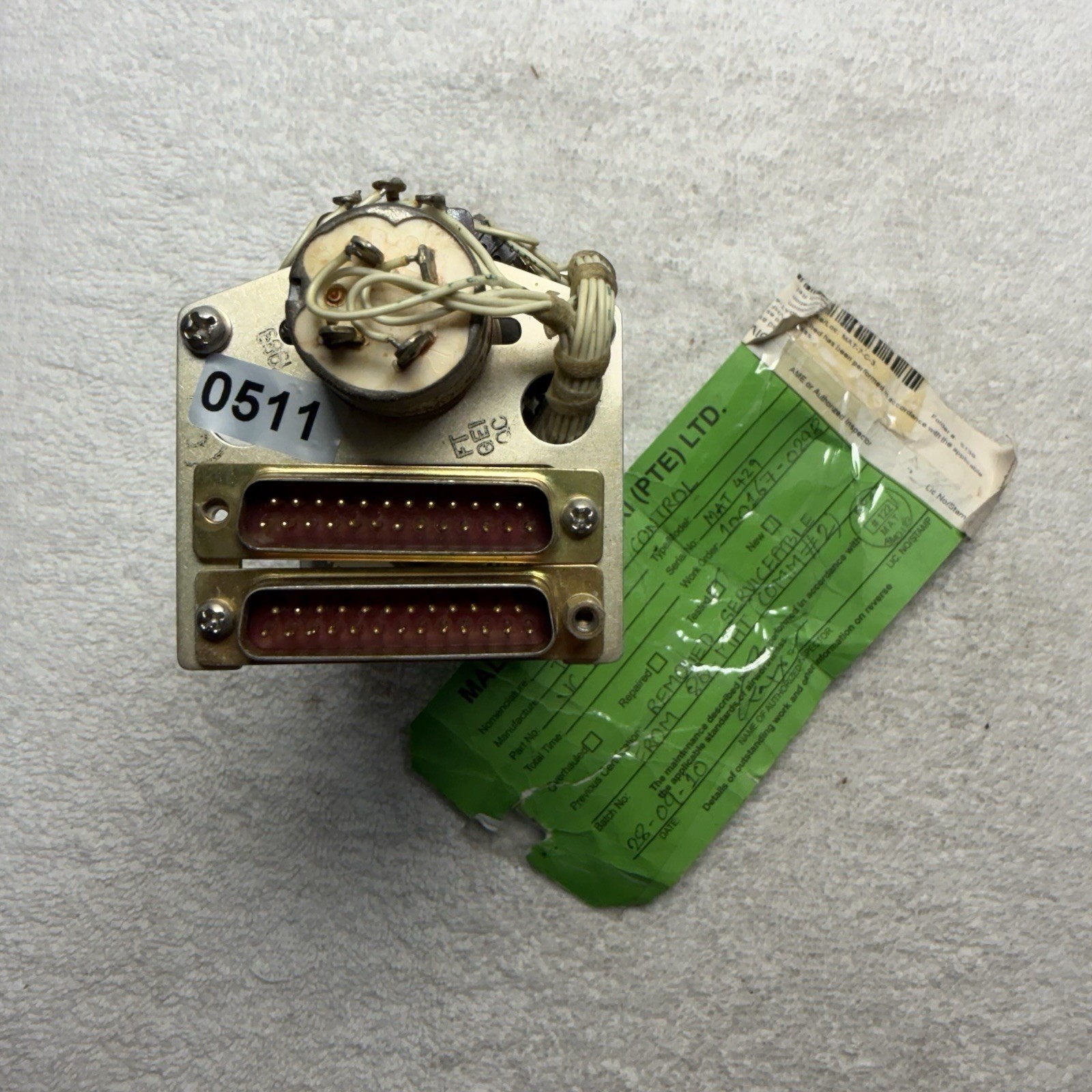 DHC de Havilland Canada VC240 VHF Communications Control Head Unit Serviceable