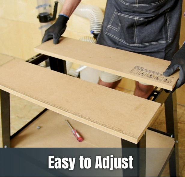 POWERTEC Power Tool Stand MDF Split Top 20"x25" 32" Height UT1002