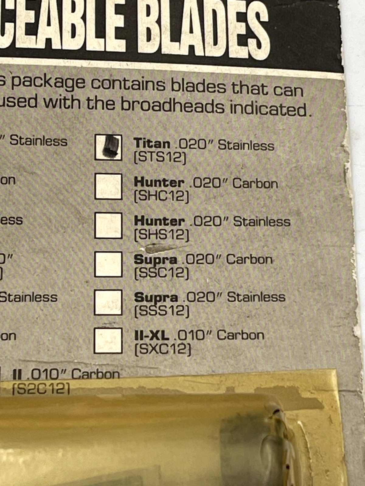 Satellite Archery Titan STS12 .020" Stainless Replacement Blades 12Pack