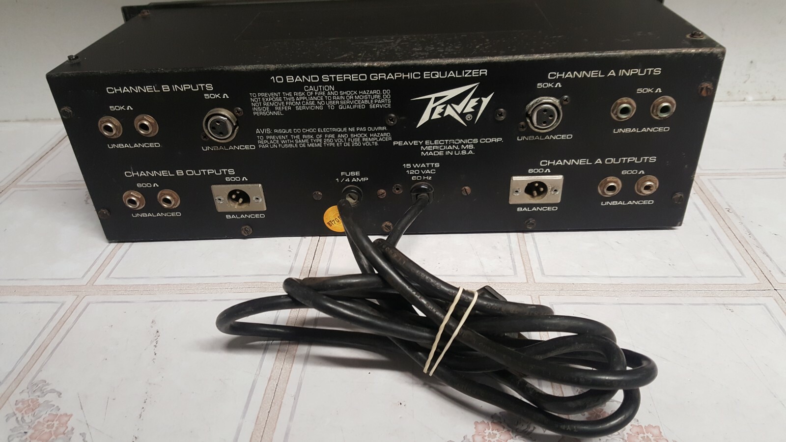 Peavey 10 Band Stereo Graphic Equalizer SEE PICS