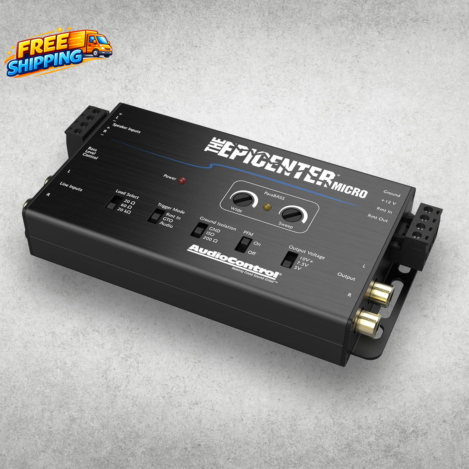 the EPICENTER Micro Bass Restoration Processor & Line Output Converter, Compact