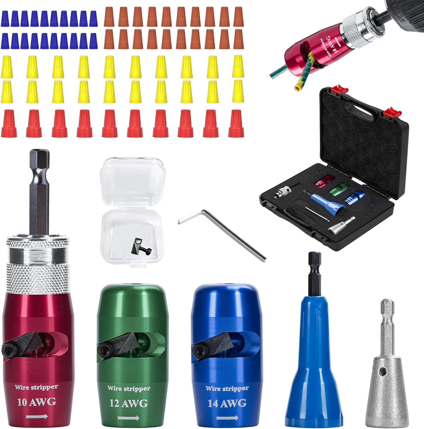 Universal Electric Drill Wire Stripping Toolwire Stripping and Twisting Tool