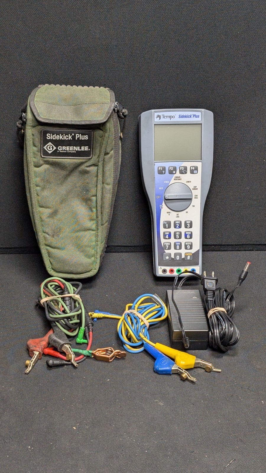 TEMPO GREENLEE SIDEKICK PLUS TWISTED PAIR CABLE MULTI TESTER  see description!
