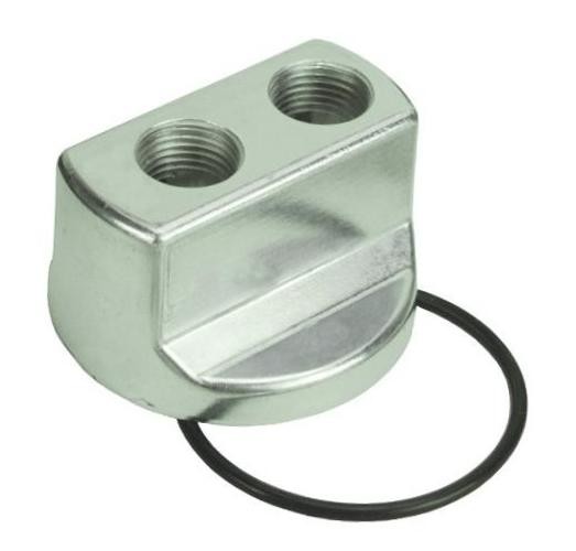 Derale 15706 Engine Spin-On Adapter, Silver