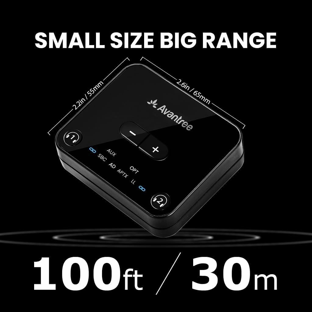High-Quality Audikast 3 Bluetooth Transmitter - Optical & AUX, aptX Adaptive