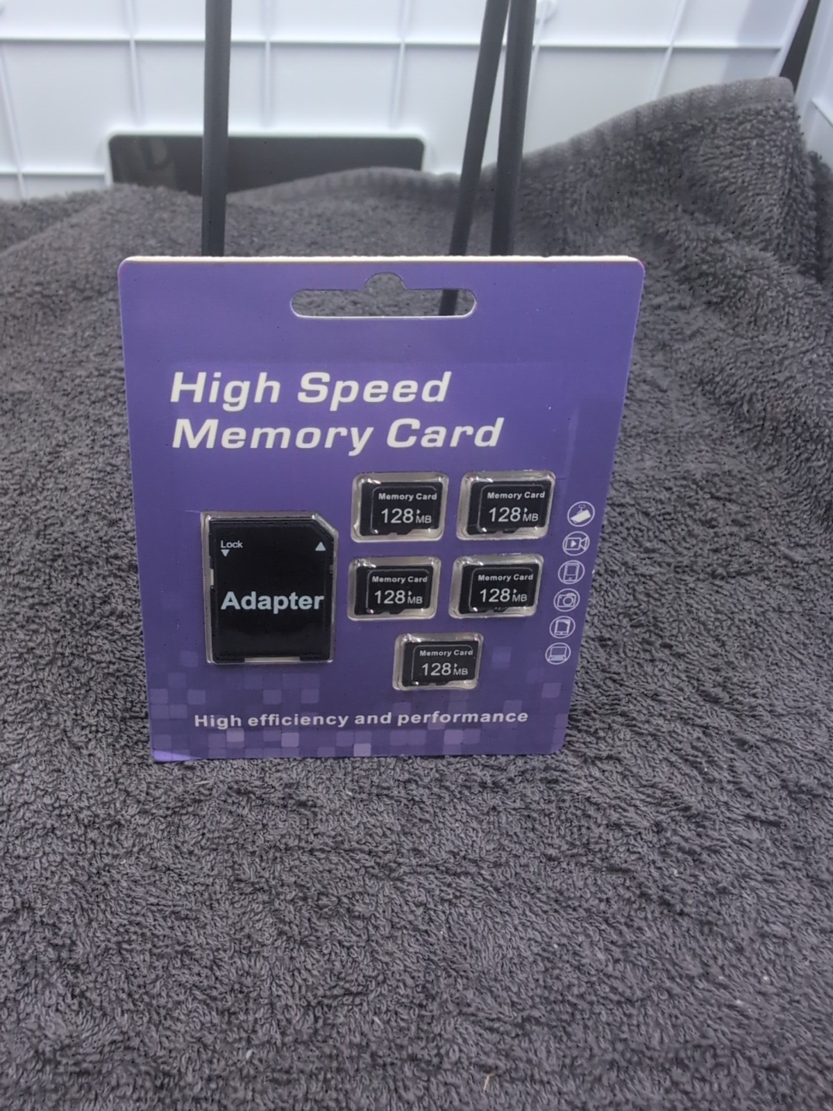 High Speed Memory Card 5 Pack 128GB Each Plus SD Adapter