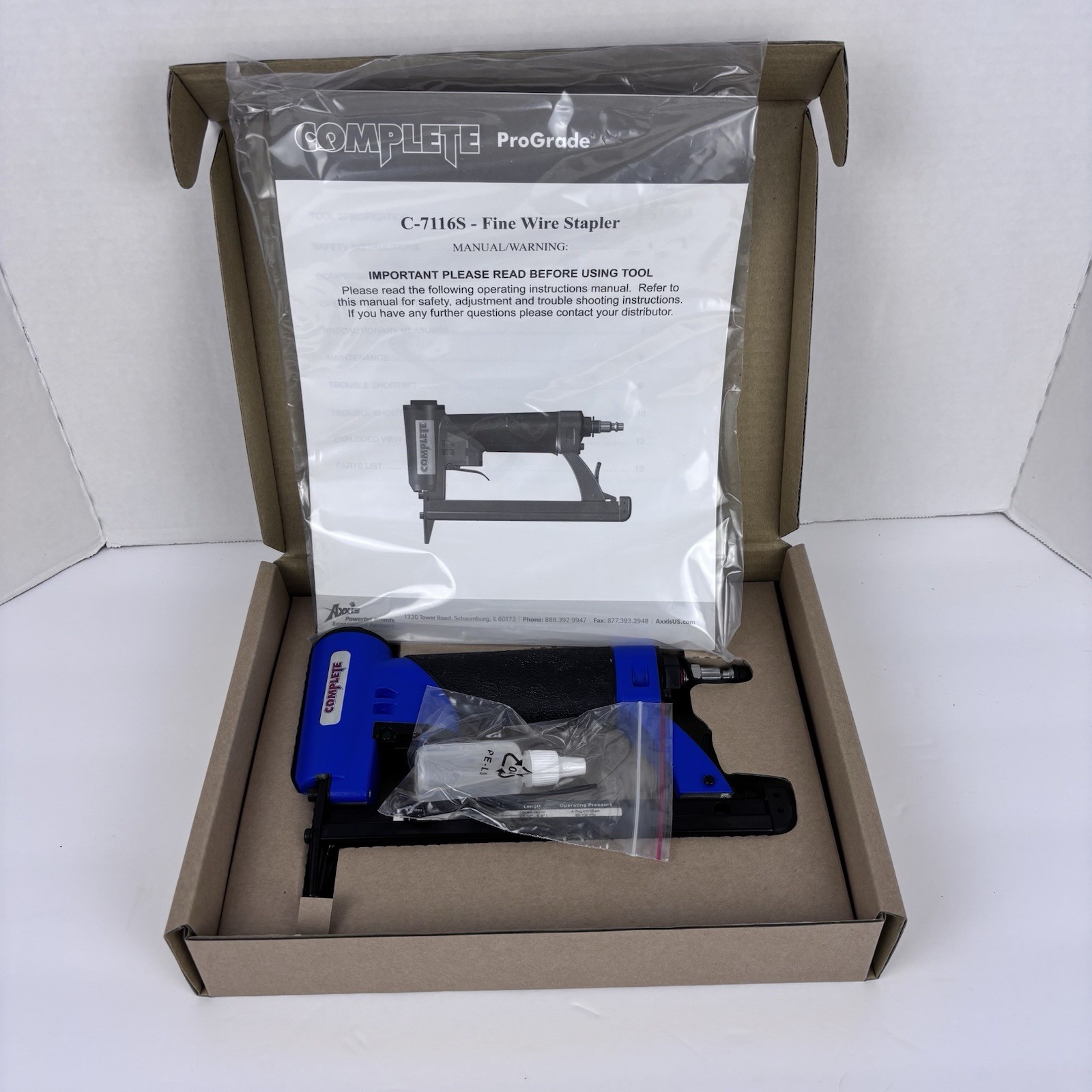 Complete C-7116S Fine Wire Stapler, 71 Series (5/32"- 5/8") Furniture- Cabinets