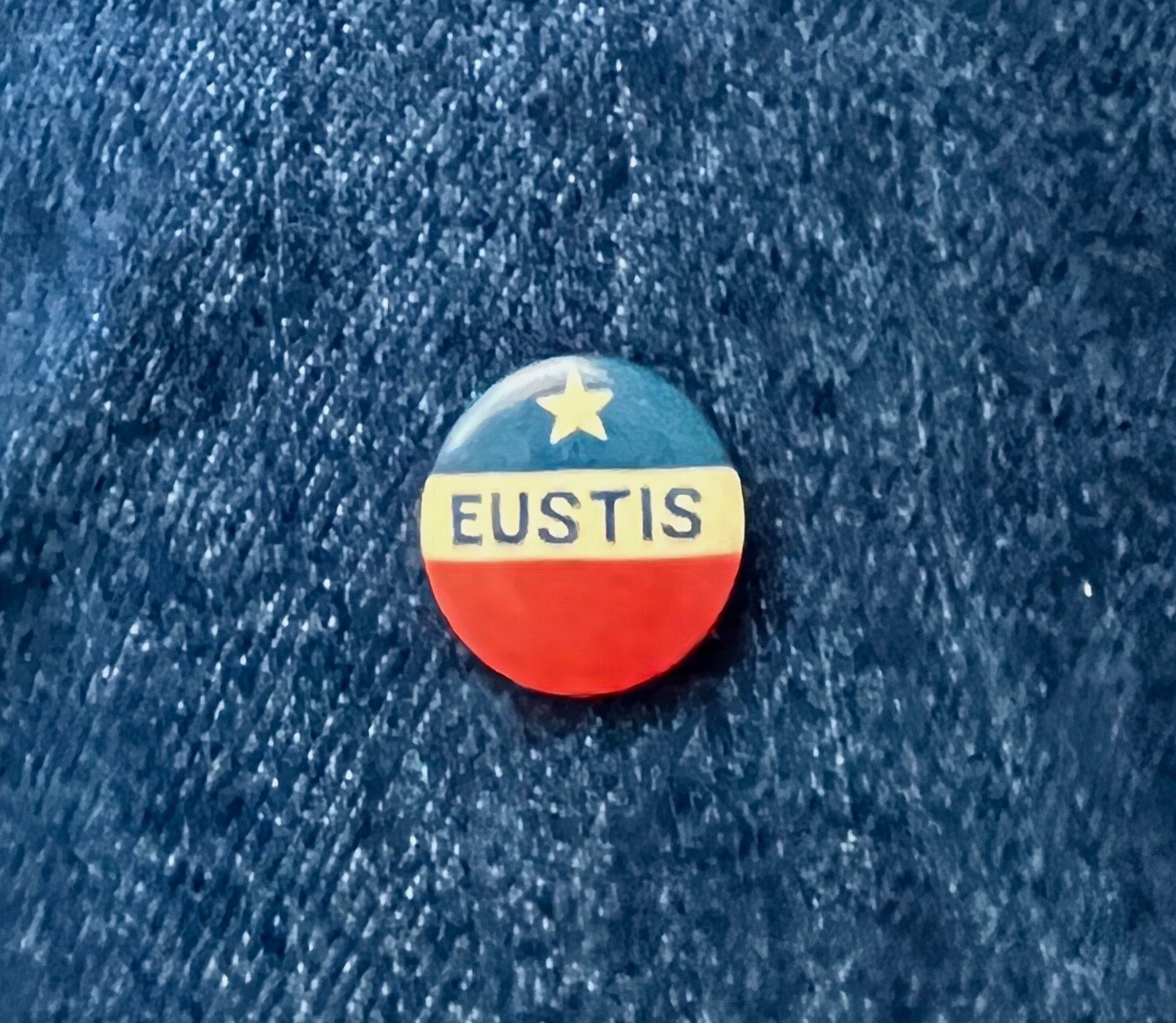 1896-1900 One Star Eustis 3/4" Cello Political?  Florida?