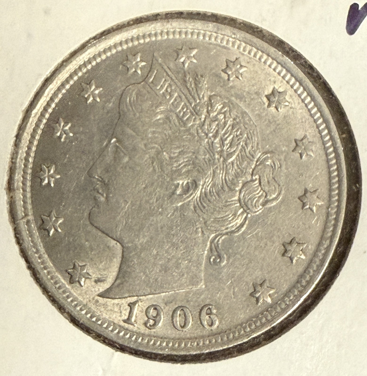 1906 Liberty "V" Nickel, MS+, (10984)