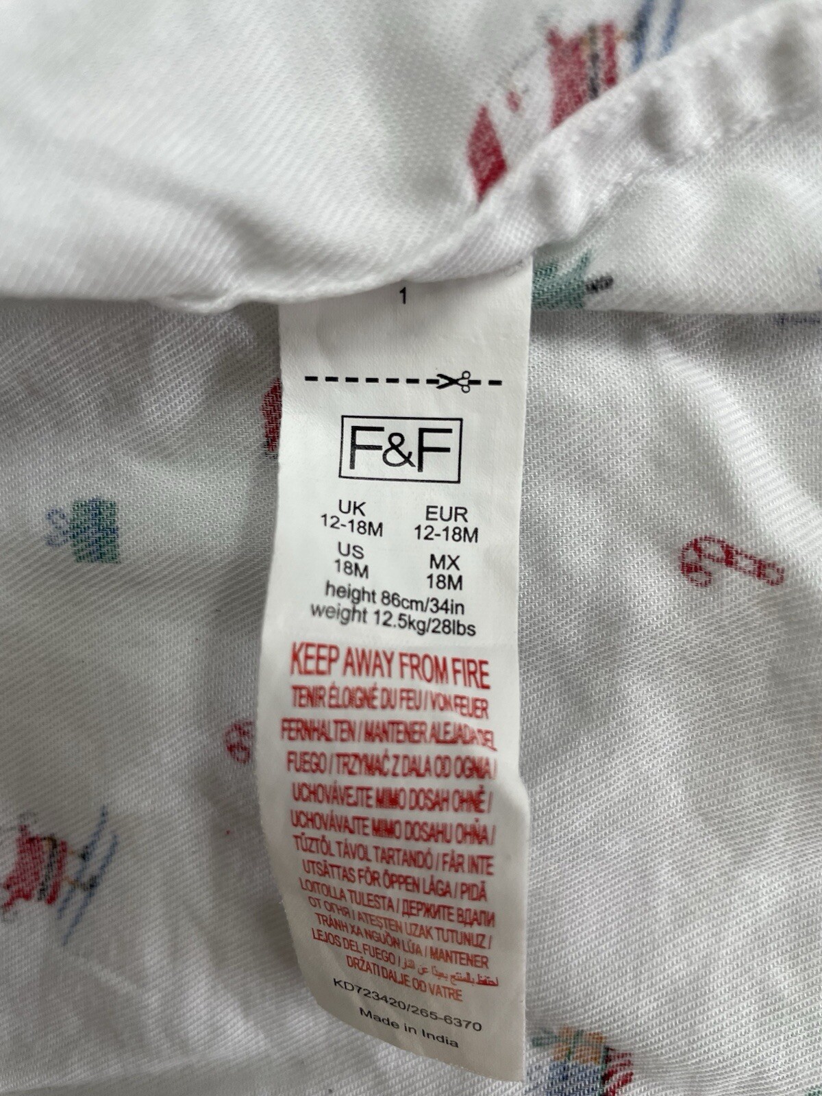 Christmas Shirt 12-18m. Long sleeves.