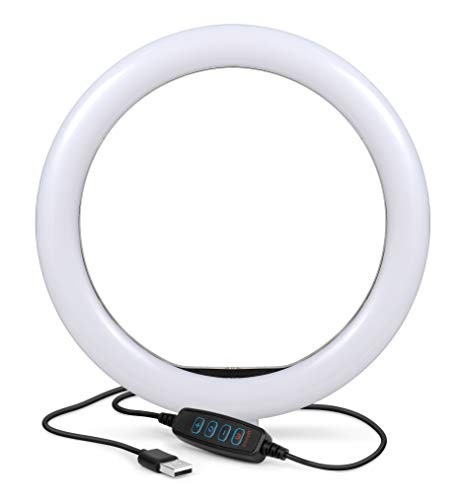 10" Selfie Ring Light with 3 Color Modes & 11 Brightness Levels, LED 10 inches